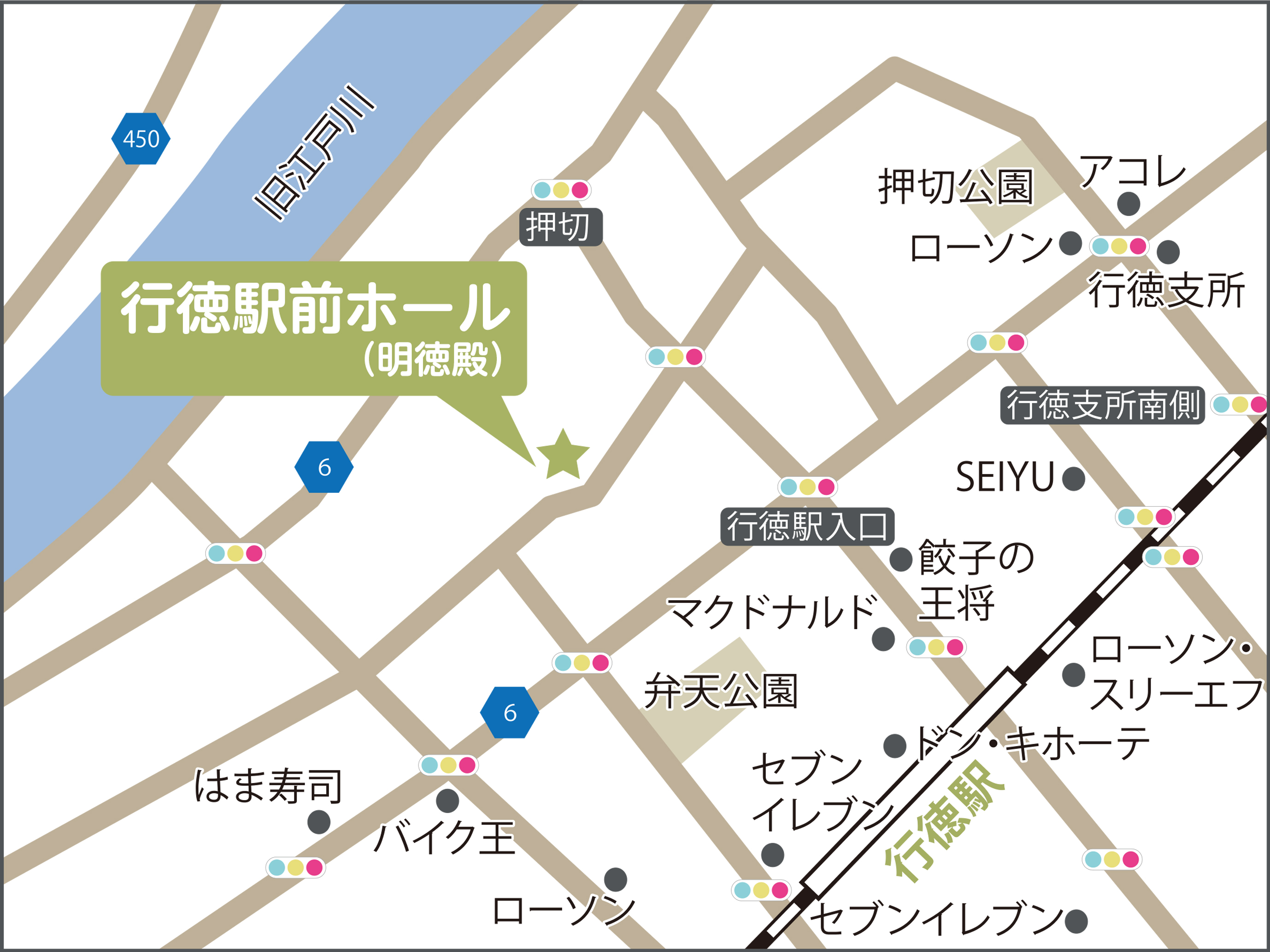 行徳駅前ホール 地図
