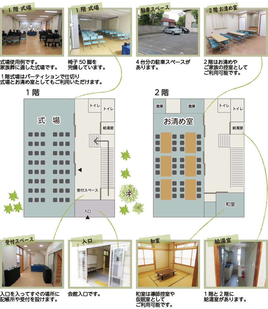 浦安市斎場 エリアマップ